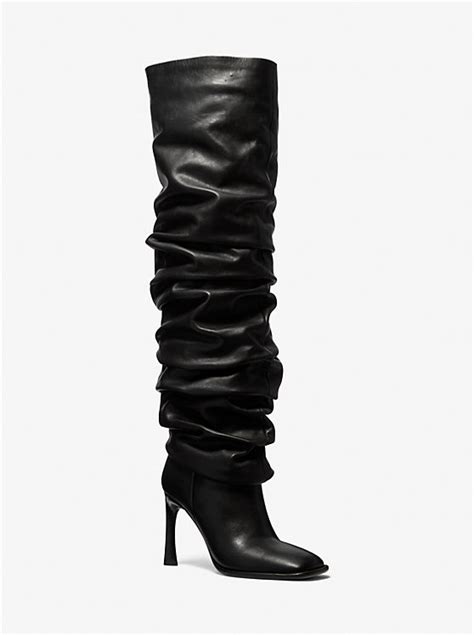 michael kors slouch boots|michael kors kelsea shoes.